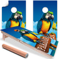 Paradise Parrot - Cornhole Board Wrap - Set of 2