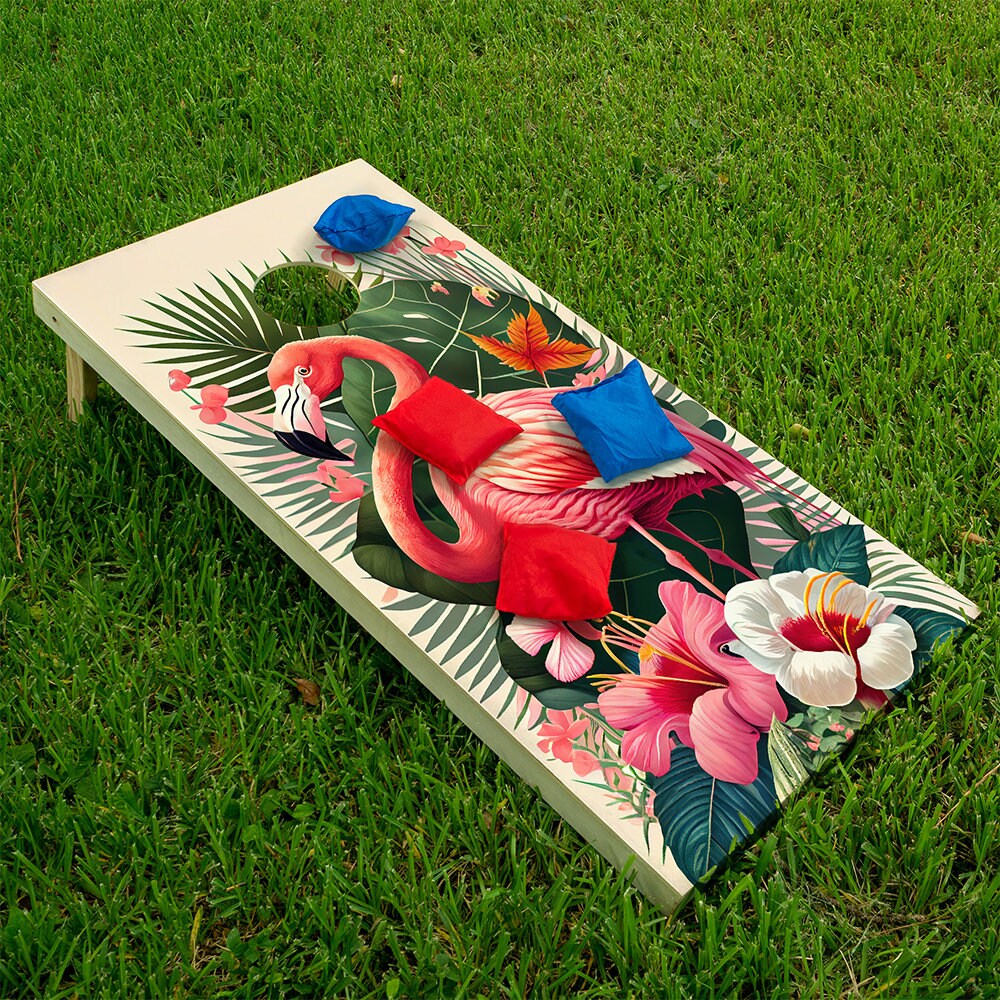 Flamingo Life - Cornhole Board Wrap - Set of 2