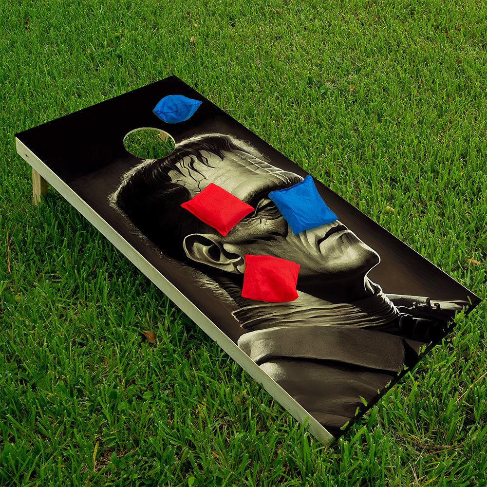Frankenstein vs Dracula - Cornhole Board Wrap - Set of 2