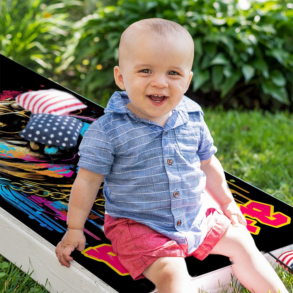 Pug Life - Cornhole Board Wrap - Set of 2