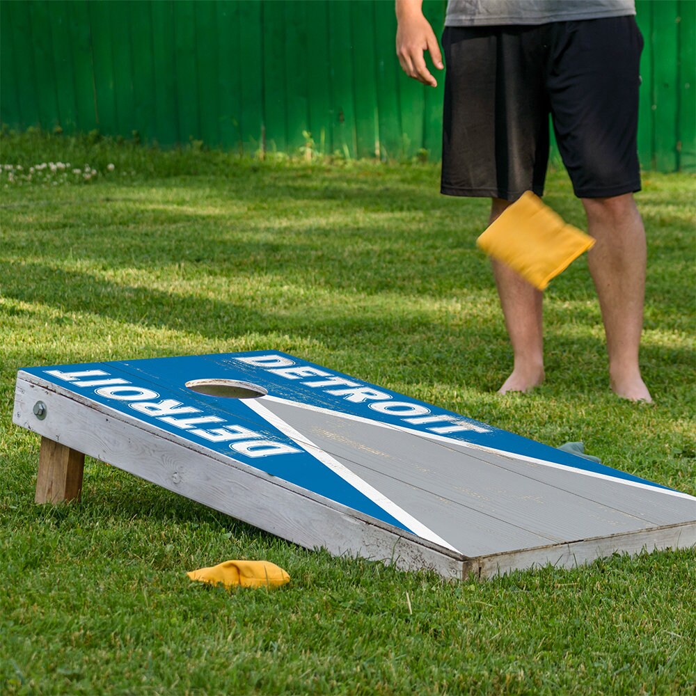 Detroit Football - Cornhole Board Wrap - Set of 2