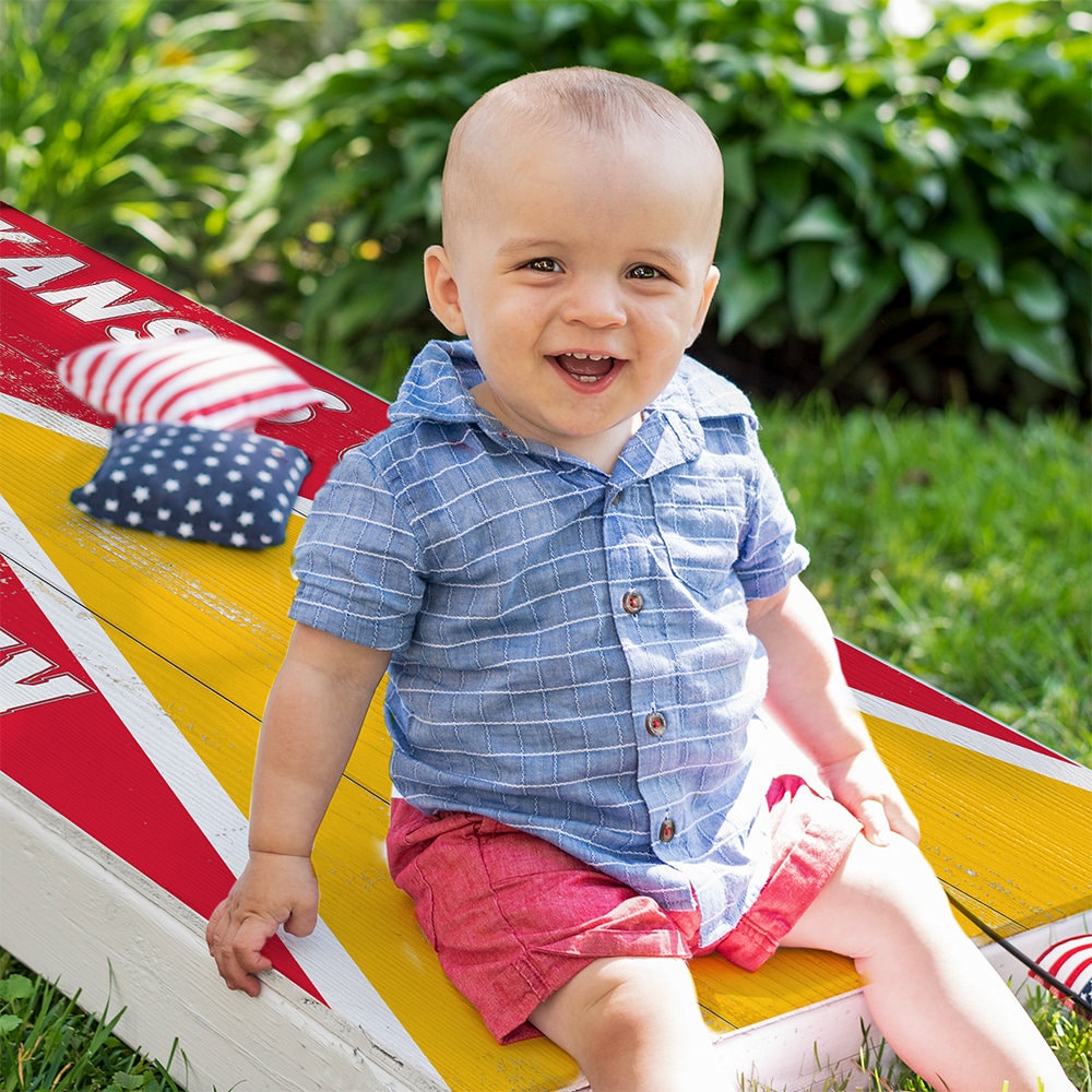 Kansas Football - Cornhole Board Wrap - Set of 2