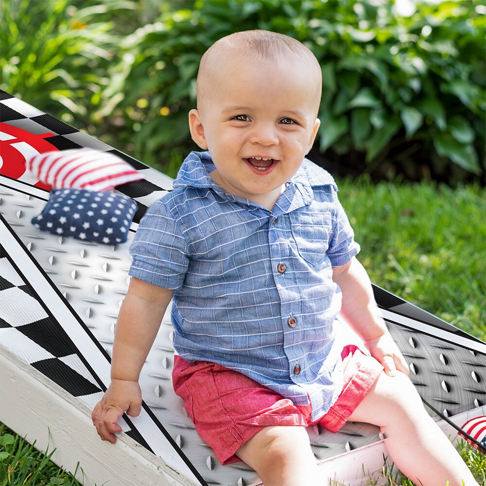 Racing Dreams - Cornhole Board Wrap - Set of 2