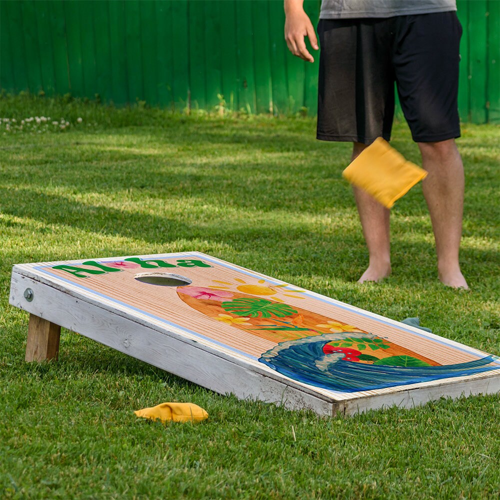 Aloha Surf - Cornhole Board Wrap - Set of 2