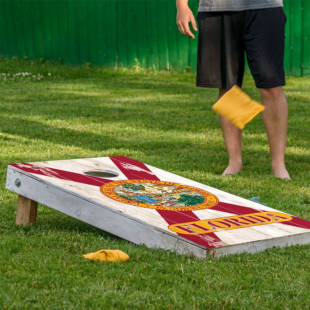 Florida State Flag - Cornhole Board Wrap - Set of 2
