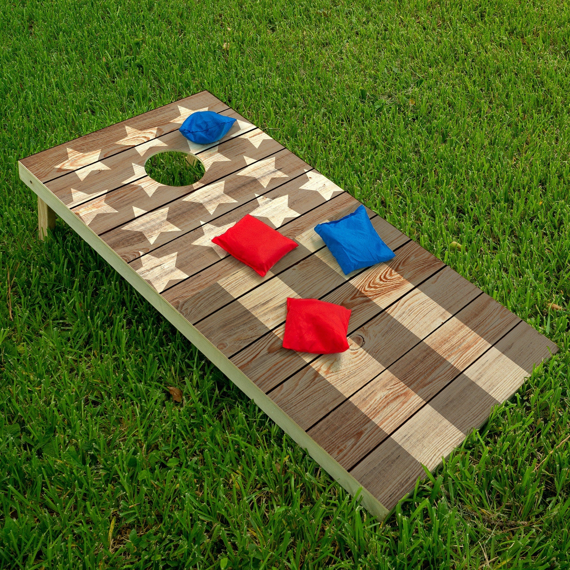 Stars & Stripes - Cornhole Board Wrap - Set of 2