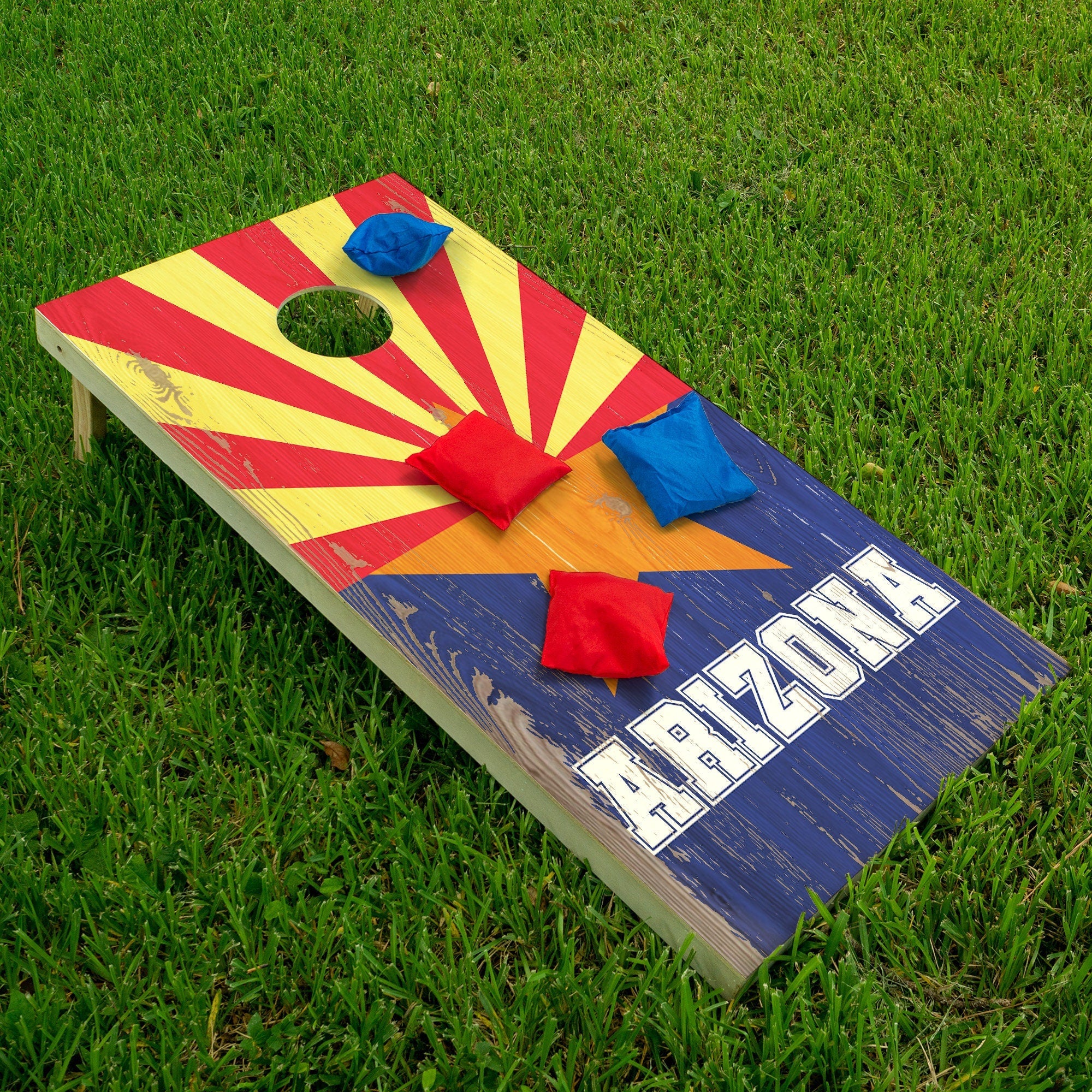 Arizona State Flag - Cornhole Board Wrap - Set of 2