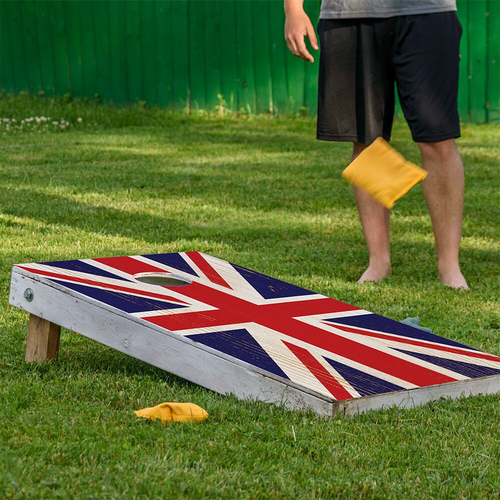British Flag - Cornhole Board Wrap - Set of 2