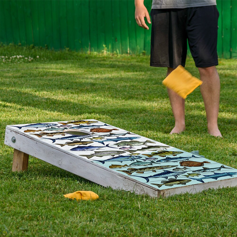 Fishing - Cornhole Board Wrap - Set of 2