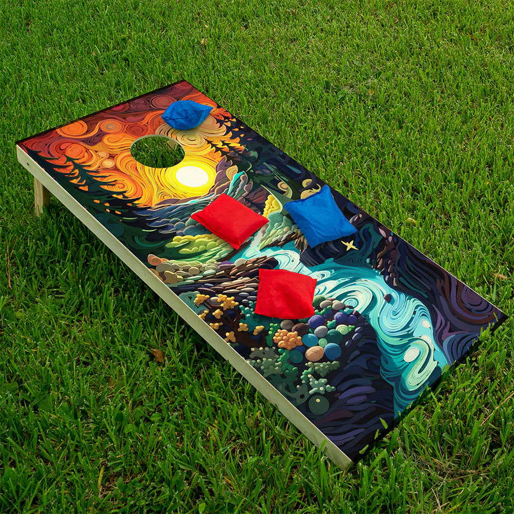 The Land of Dreams - Cornhole Board Wrap - Set of 2