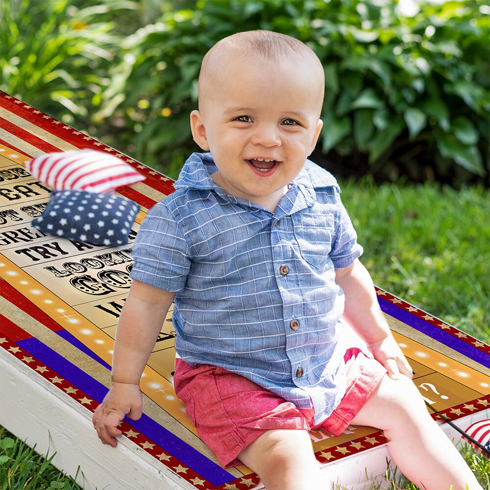 Circus Game - Cornhole Board Wrap - Set of 2