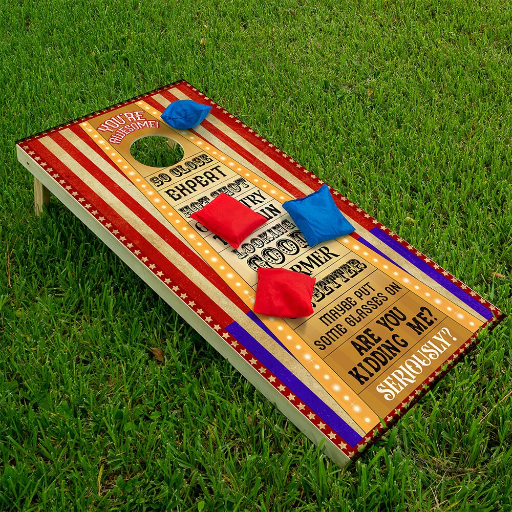 Circus Game - Cornhole Board Wrap - Set of 2