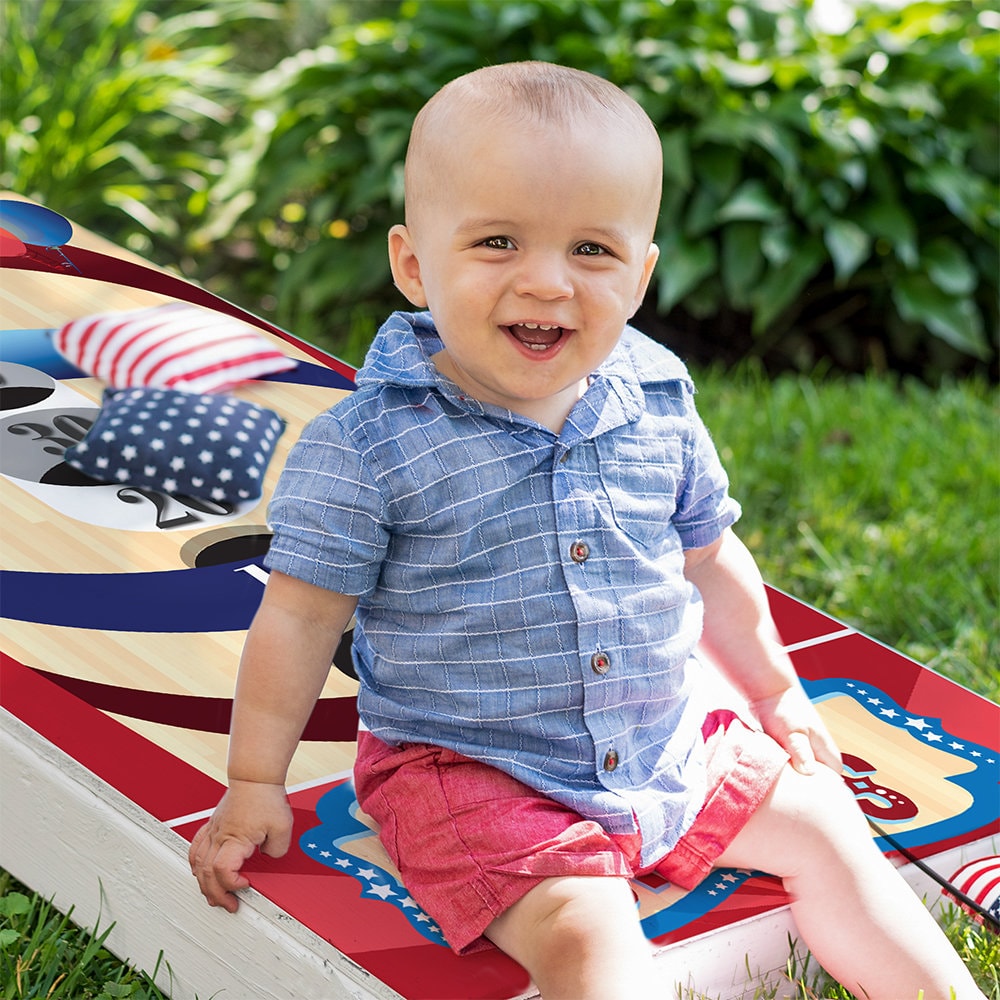 Skee Ball - Cornhole Board Wrap - Set of 2