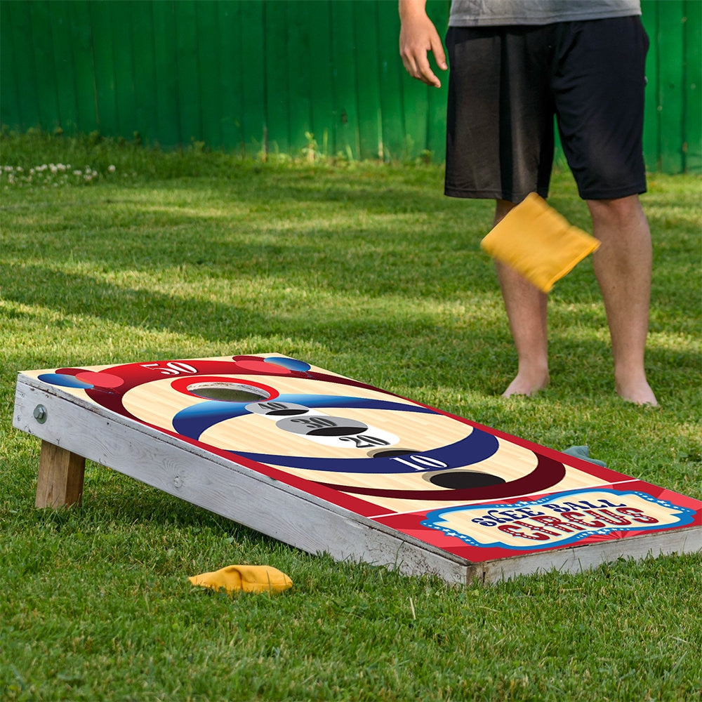 Skee Ball - Cornhole Board Wrap - Set of 2