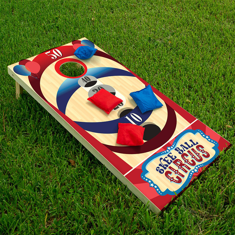Skee Ball - Cornhole Board Wrap - Set of 2