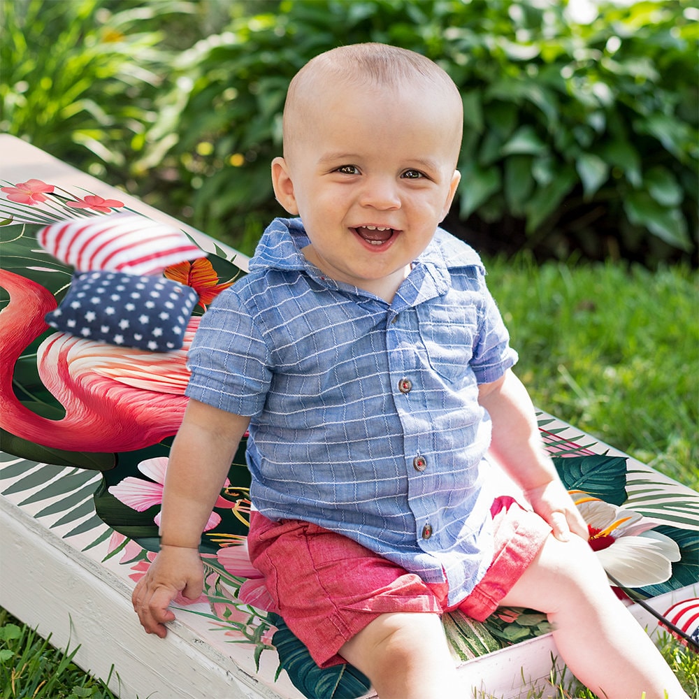 Flamingo Life - Cornhole Board Wrap - Set of 2