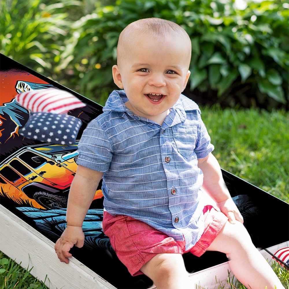 Jeep Adventure - Cornhole Board Wrap - Set of 2