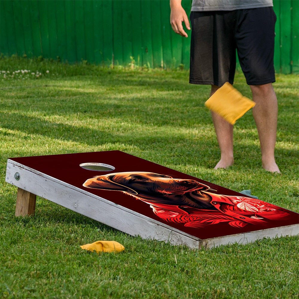 Party Animals Labradors - Cornhole Board Wrap - Set of 2