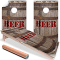 Beer Barrel - Cornhole Board Wrap - Set of 2