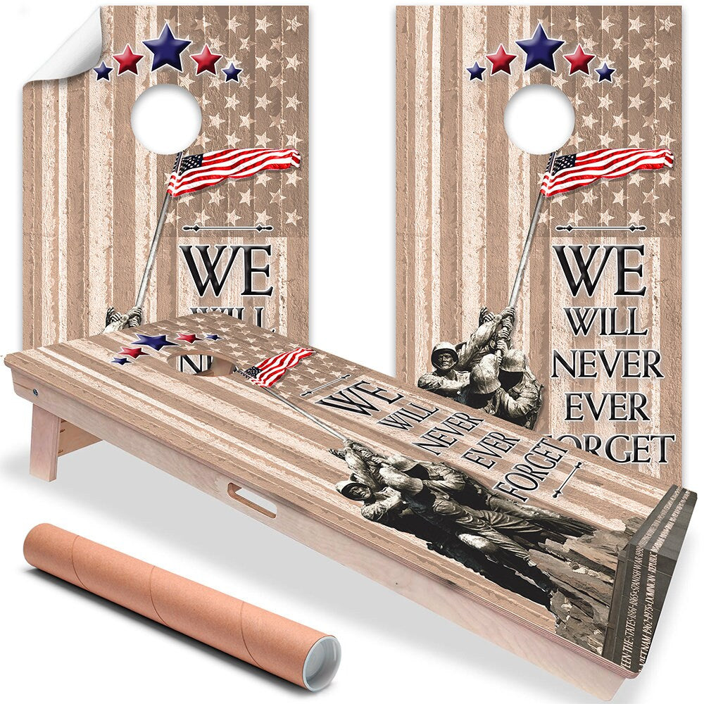 Military Pride - Cornhole Board Wrap - Set of 2