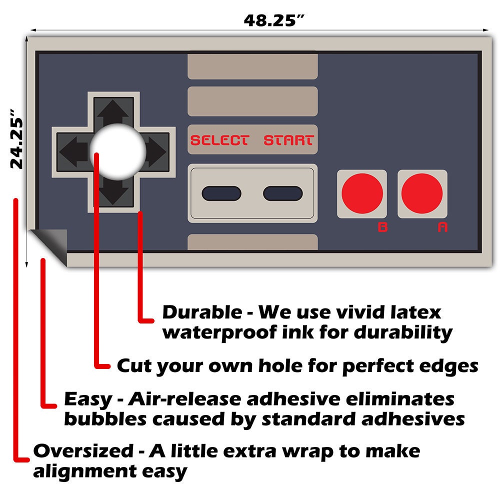 Game Controller - Cornhole Board Wrap - Set of 2