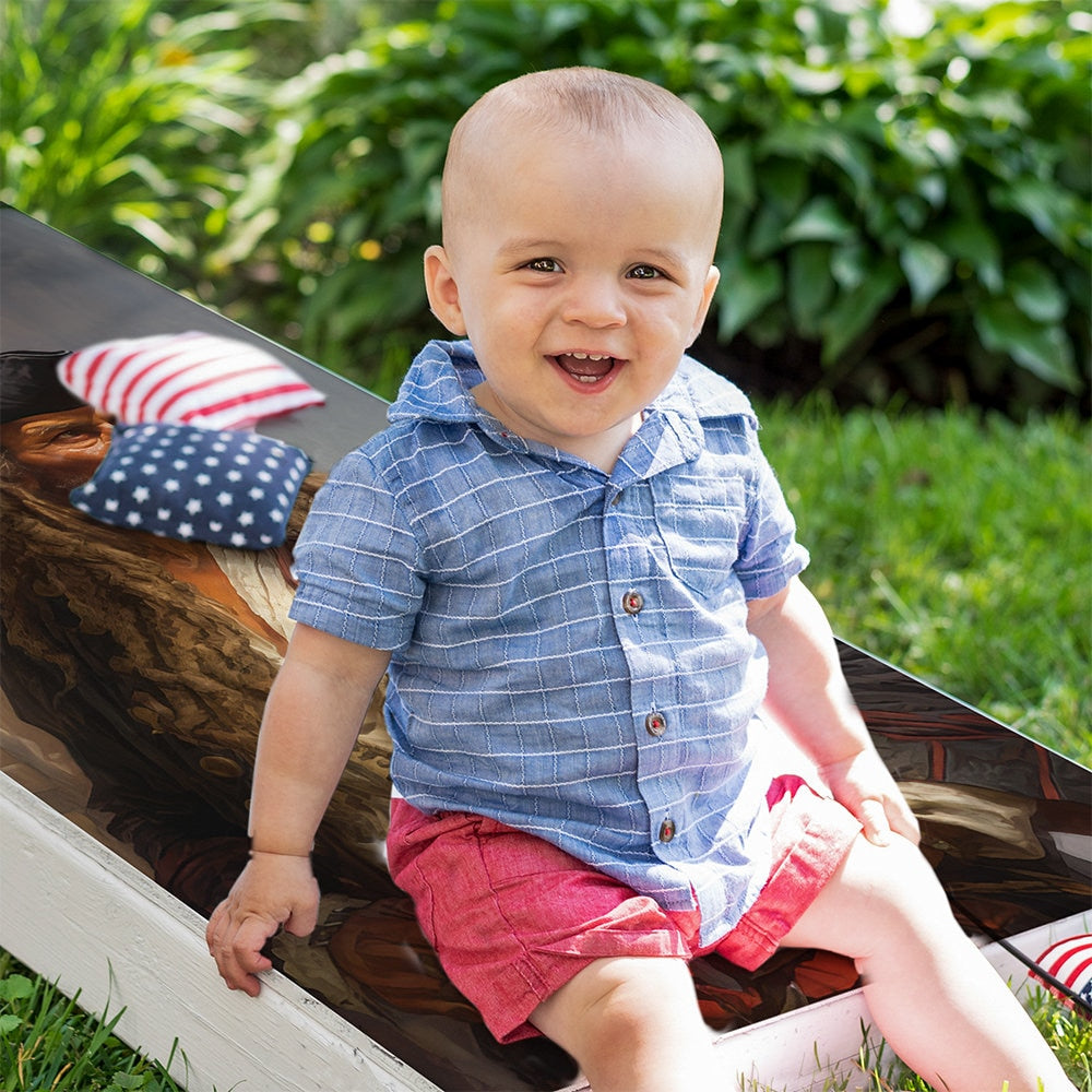 Vintage Pirates Painting - Cornhole Board Wrap - Set of 2