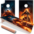 Skeletons from Hell - Cornhole Board Wrap - Set of 2