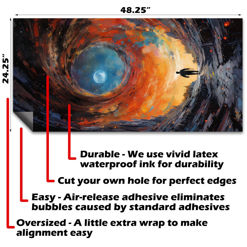 Time Warp - Cornhole Board Wrap - Set of 2