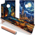 Fantasy Wizard World - Cornhole Board Wrap - Set of 2