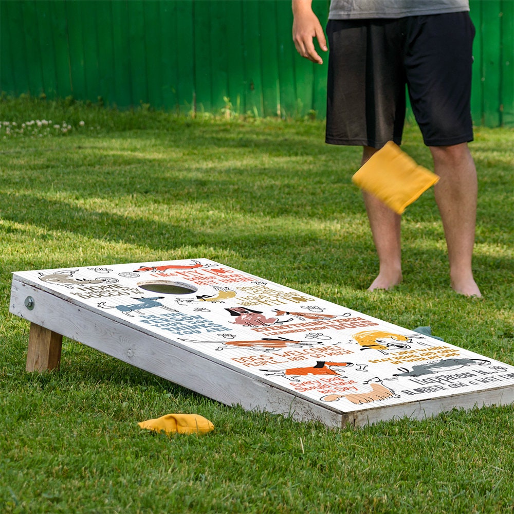 Goofy Doggos - Cornhole Board Wrap - Set of 2