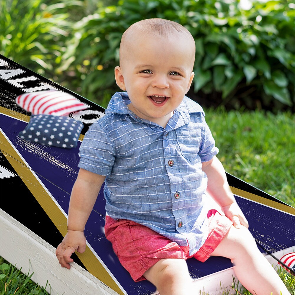 Baltimore Football - Cornhole Board Wrap - Set of 2