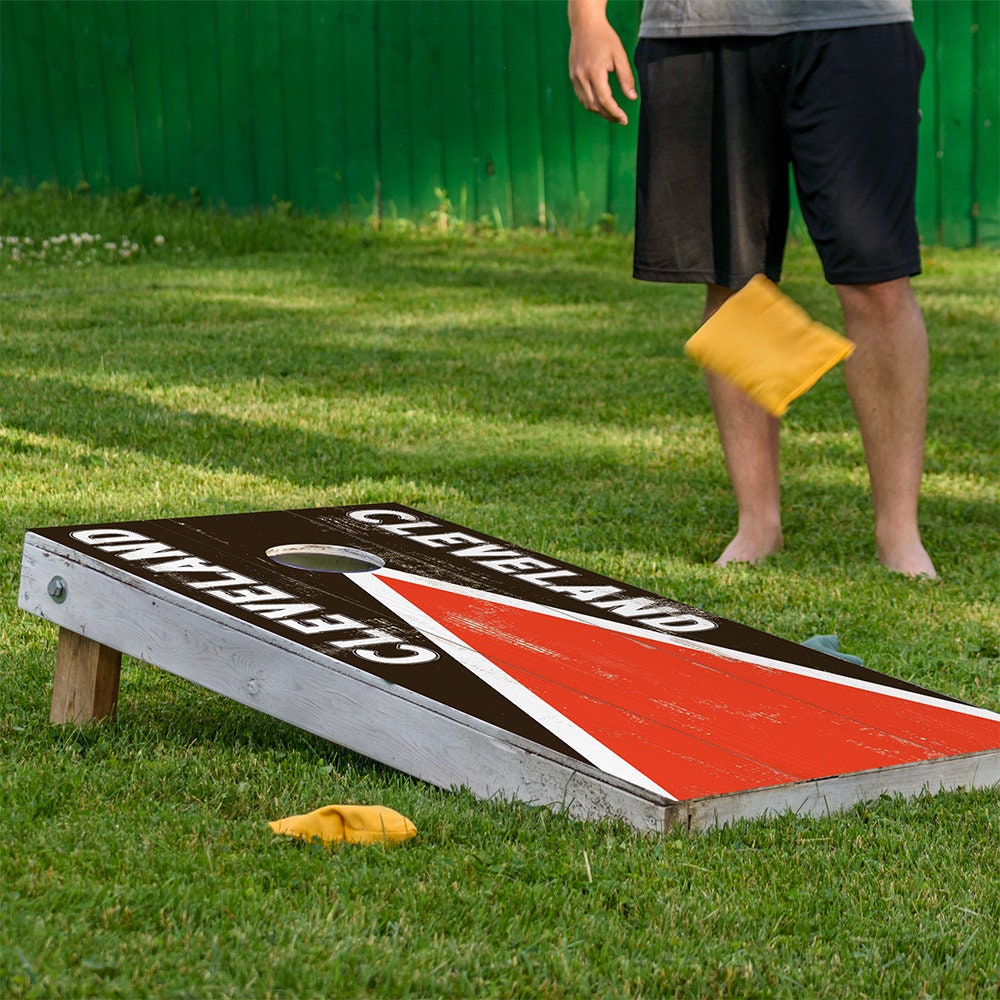 Cleveland Football - Cornhole Board Wrap - Set of 2