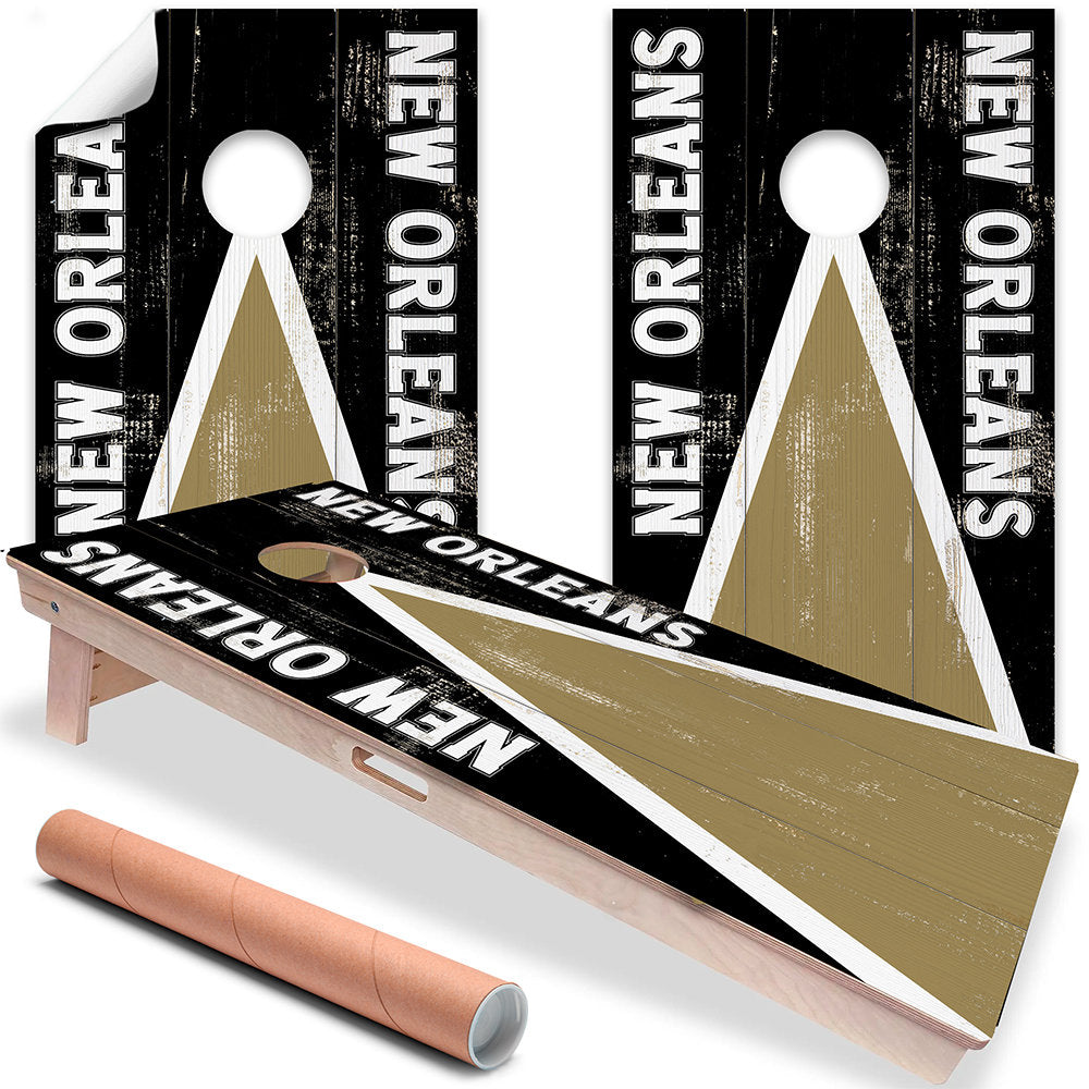 New Orleans Football - Cornhole Board Wrap - Set of 2