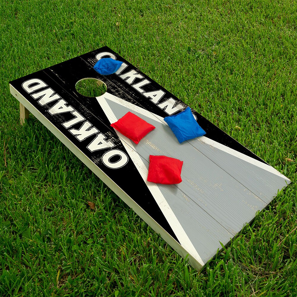 Oakland Football - Cornhole Board Wrap - Set of 2