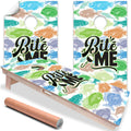 Bite Me Fishing - Cornhole Board Wrap - Set of 2