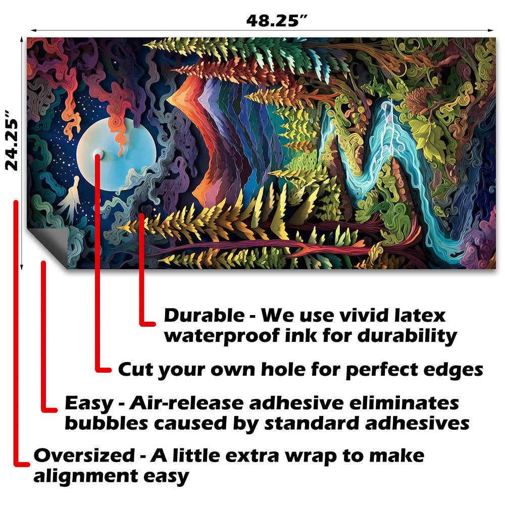 The Land of Dreams - Cornhole Board Wrap - Set of 2