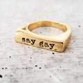 Say Gay Pride Ring