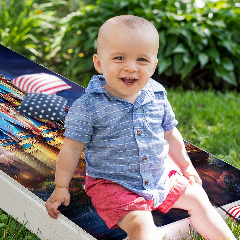 Magic Castles - Cornhole Board Wrap - Set of 2