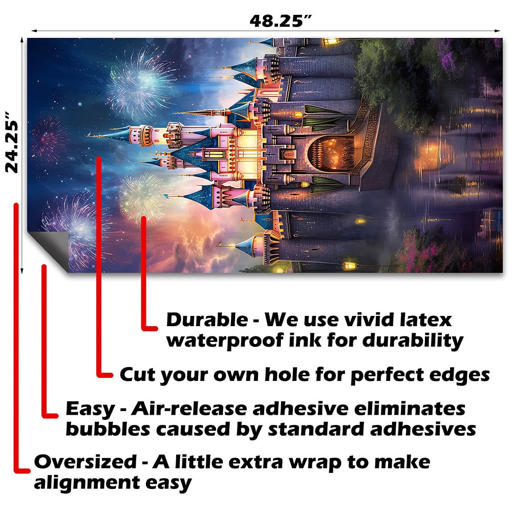 Magic Castles - Cornhole Board Wrap - Set of 2