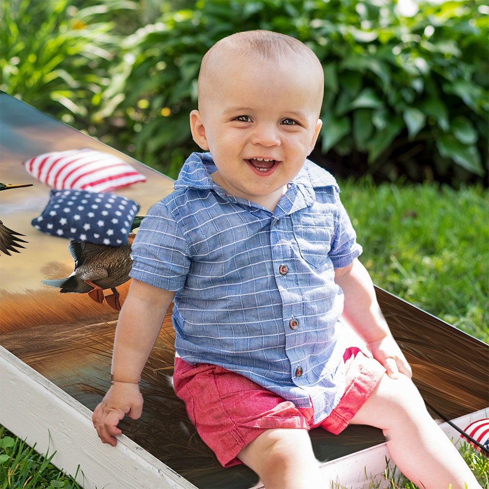 Duck Hunting - Cornhole Board Wrap - Set of 2