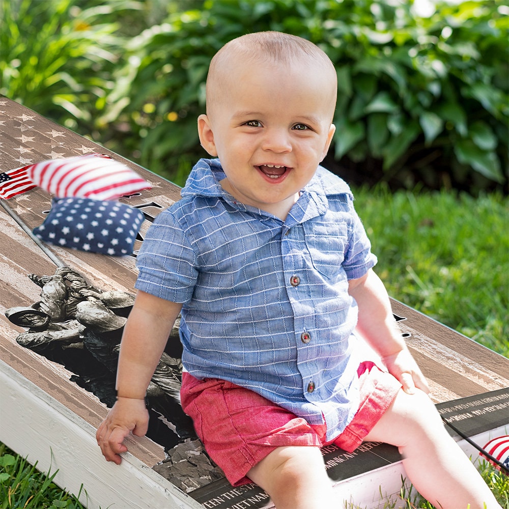 Military Pride - Cornhole Board Wrap - Set of 2