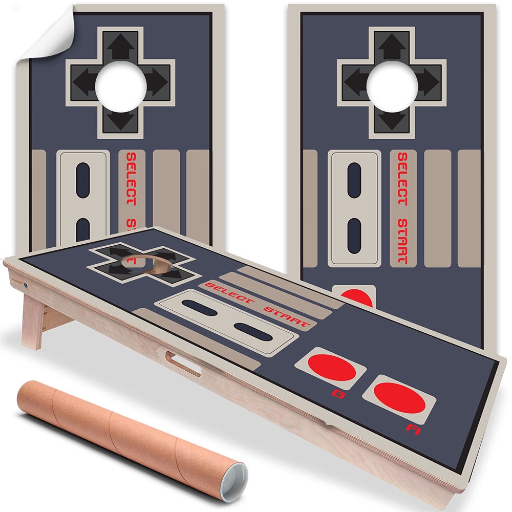 Game Controller - Cornhole Board Wrap - Set of 2