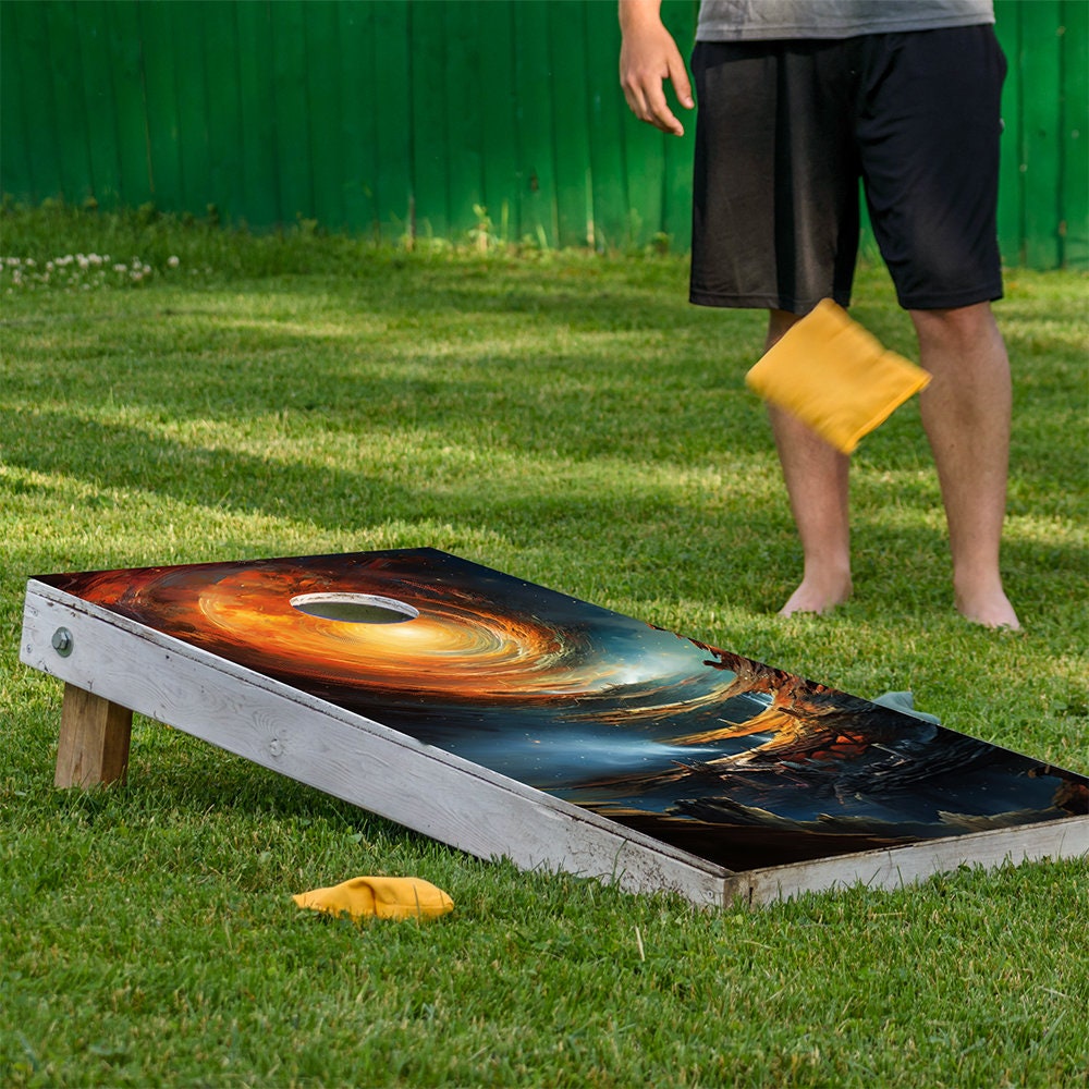 Time Warp - Cornhole Board Wrap - Set of 2