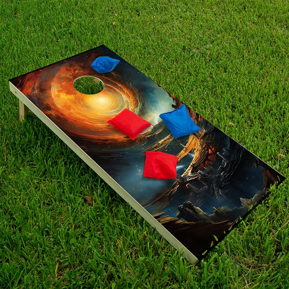 Time Warp - Cornhole Board Wrap - Set of 2