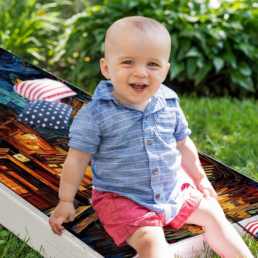 Fantasy Wizard World - Cornhole Board Wrap - Set of 2