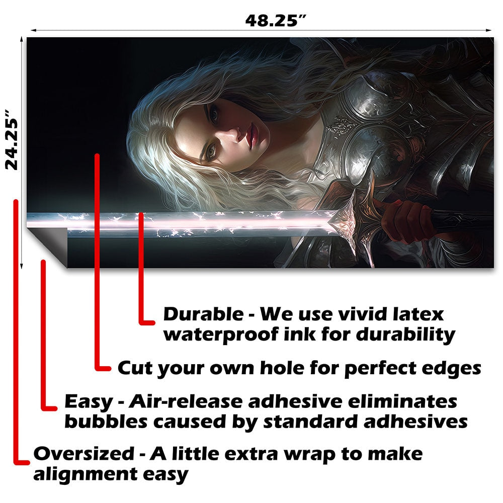 Dragon Warriors - Cornhole Board Wrap - Set of 2