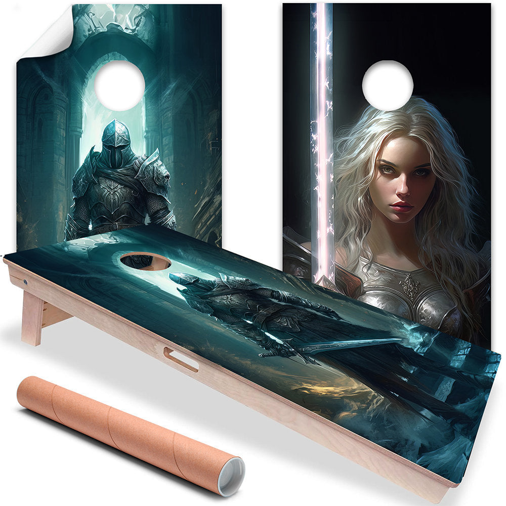 Dragon Warriors - Cornhole Board Wrap - Set of 2