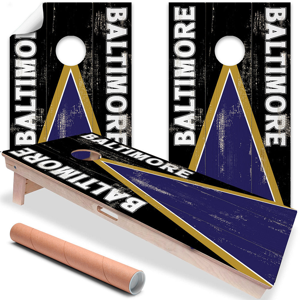 Baltimore Football - Cornhole Board Wrap - Set of 2