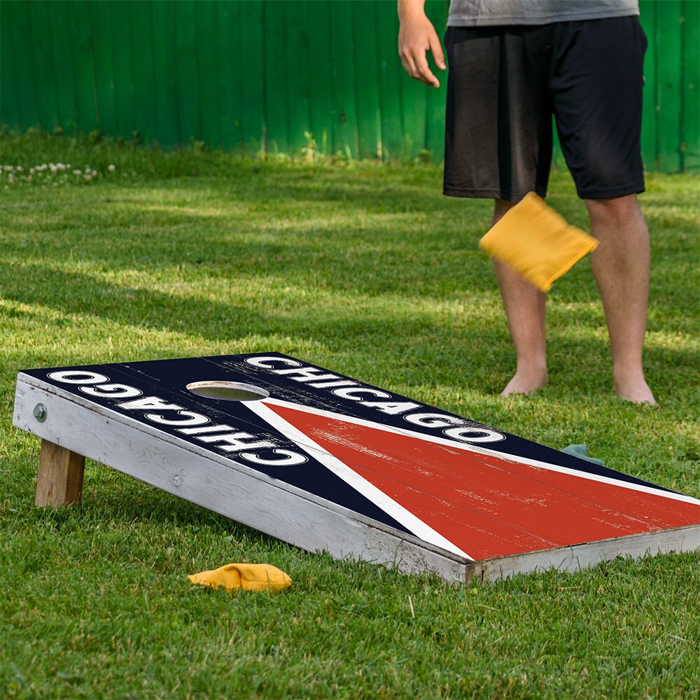 Chicago Football - Cornhole Board Wrap - Set of 2