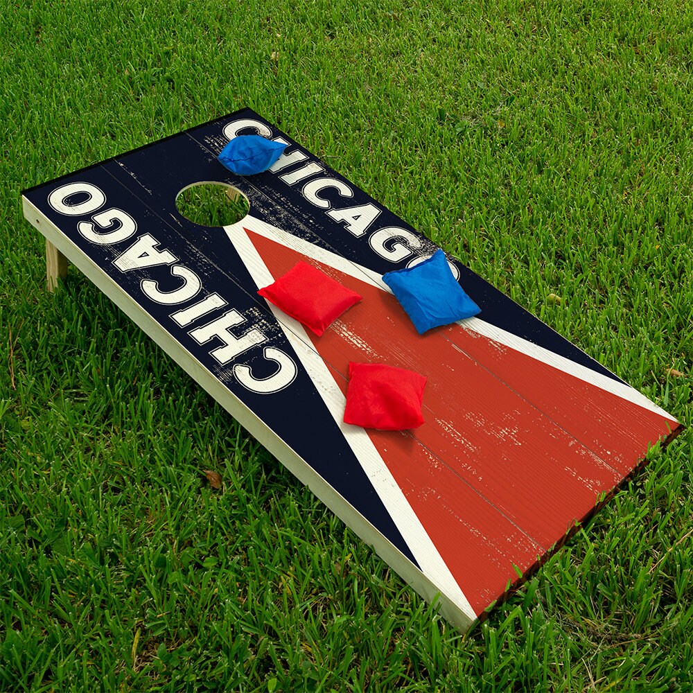 Chicago Football - Cornhole Board Wrap - Set of 2